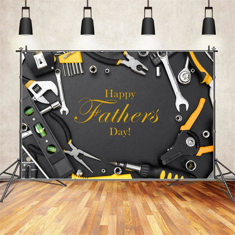 Fathers Day Photo Backdrop Industrial Tools Theme Backdrop GQ2-232