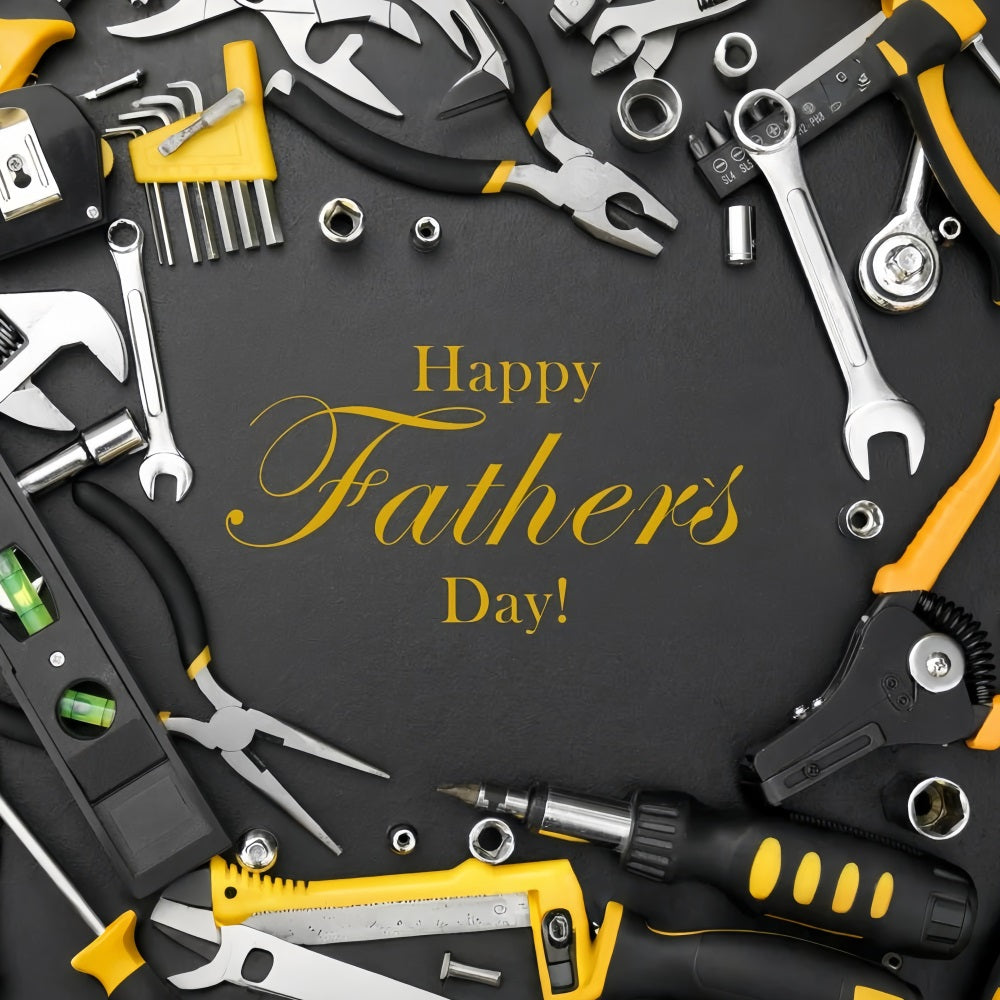 Fathers Day Photo Backdrop Industrial Tools Theme Backdrop GQ2-232