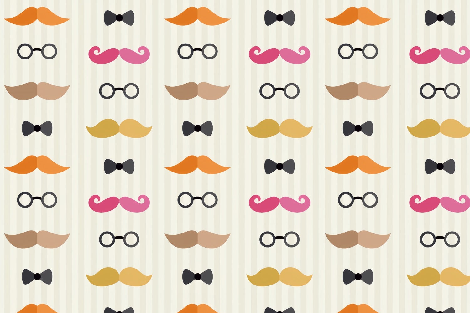 Father's Day Backdrops Cartoon Mustache Glasses Backdrop GQ2-235