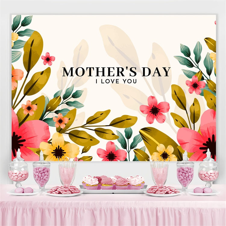 Backdrop For Mothers Day Natural Floral Elegance Custom Backdrop GQ3-178