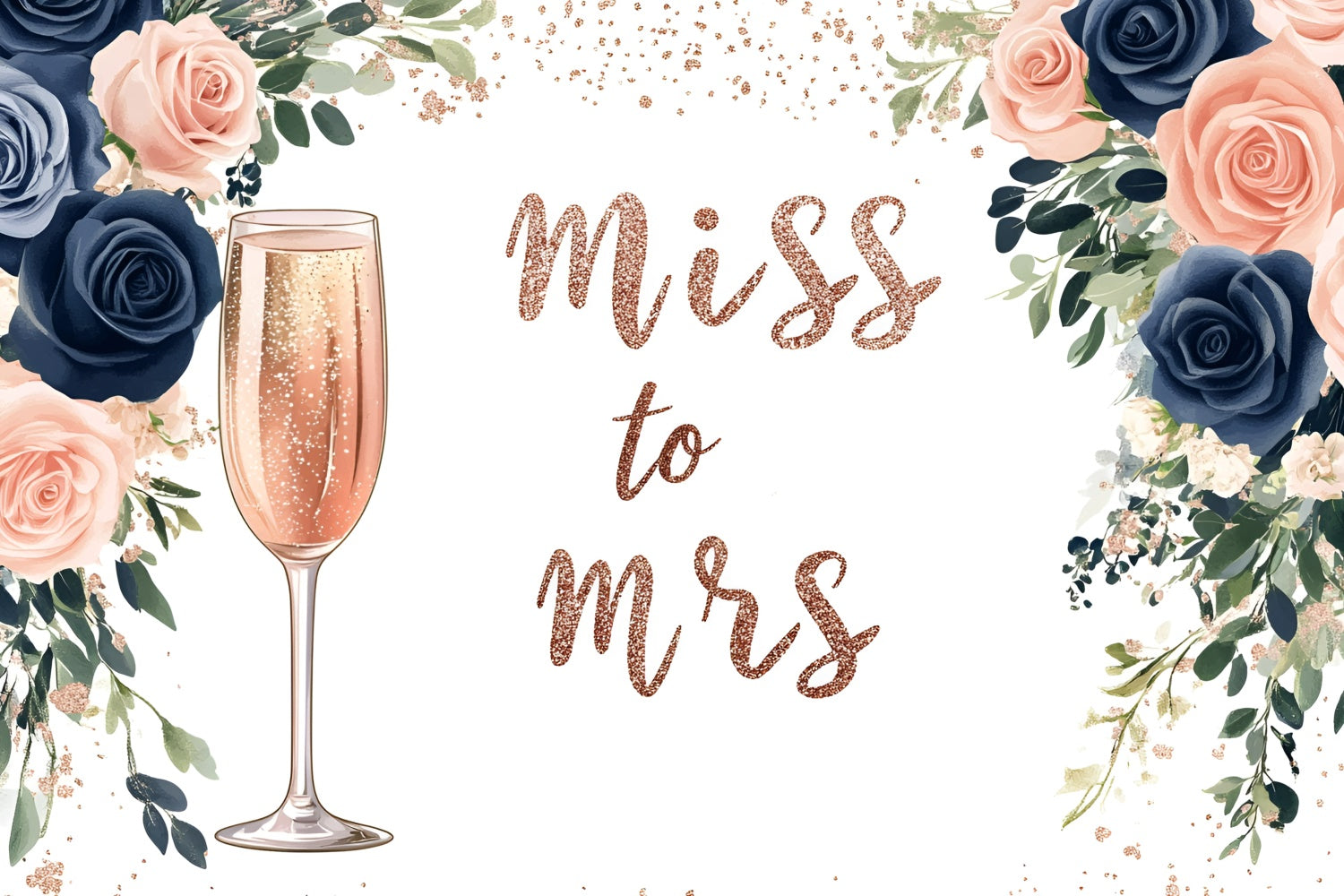 Bridal Shower Backdrops For Photos Romantic Blush Rose Custom Backdrop GQ3-219