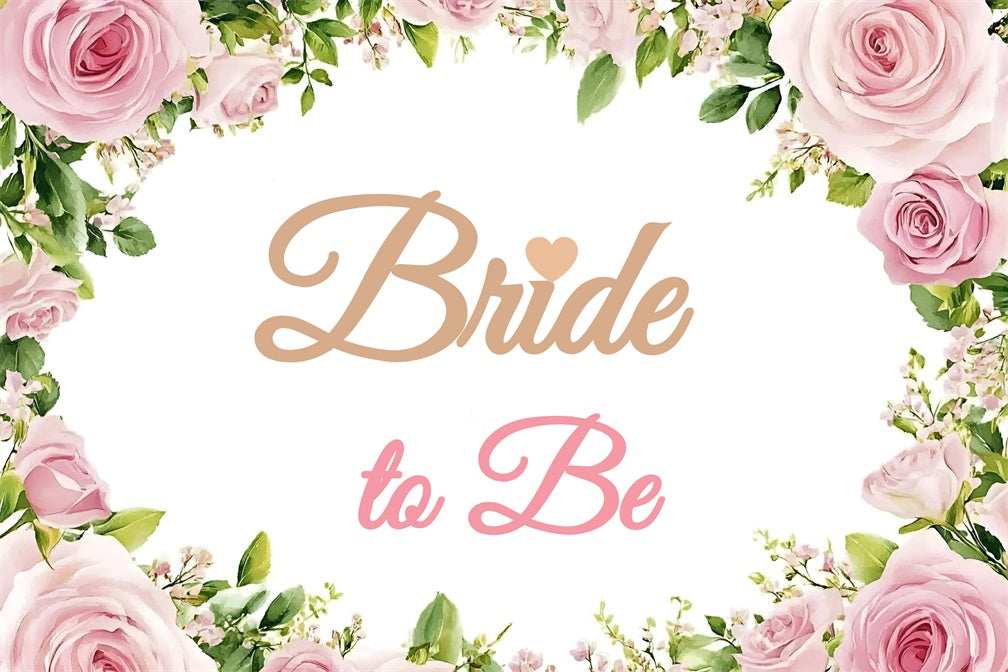 Custom Bridal Shower Photo Backdrop Romantic Rose Garden Backdrop GQ3-223