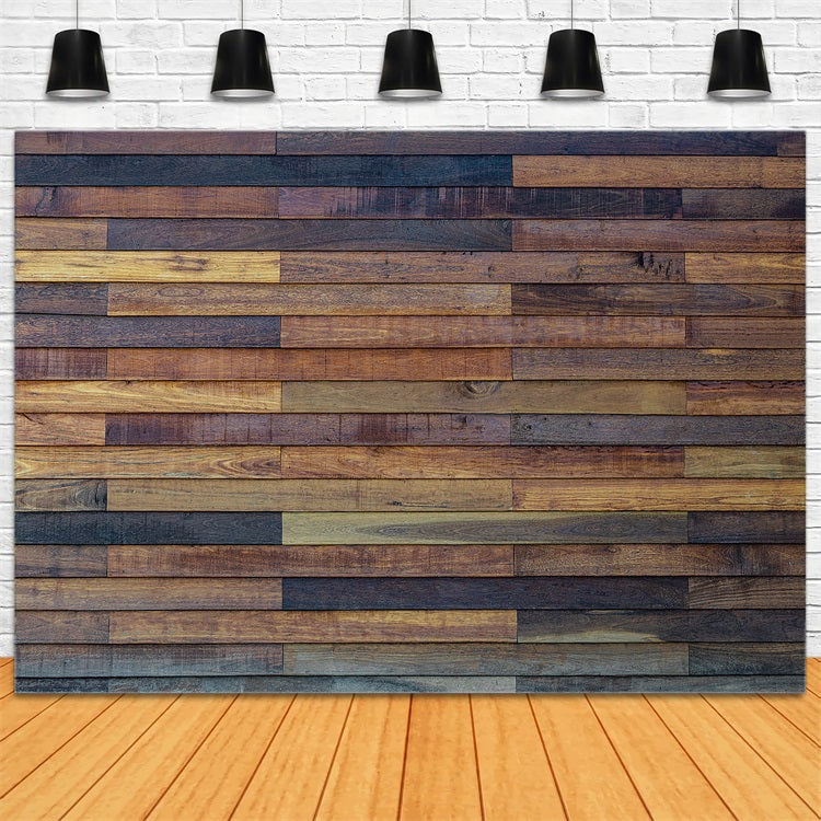 Dark Wood Backdrop Farmhouse Style Mixed Backdrop GQ4-108