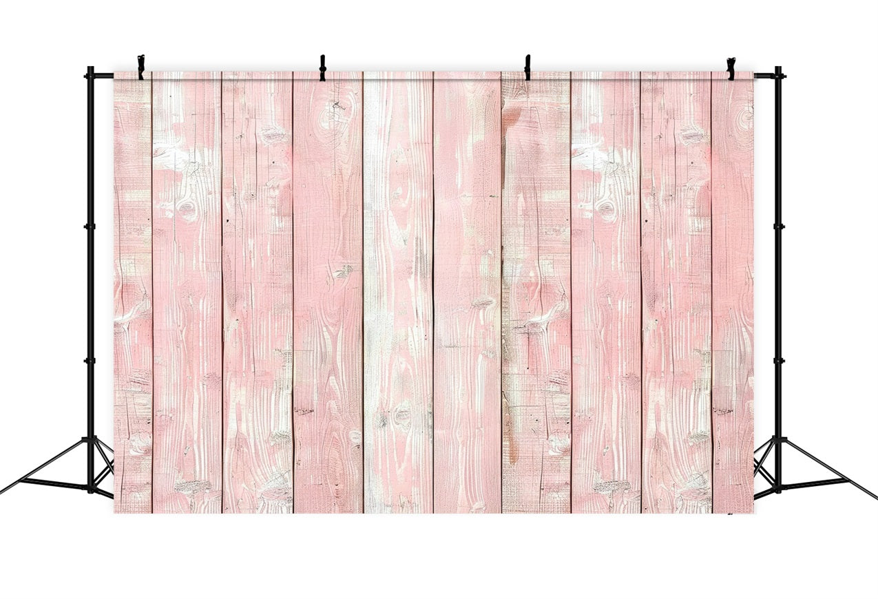 Wood Photography Backdrop Romantic Pink Backdrop GQ4-114
