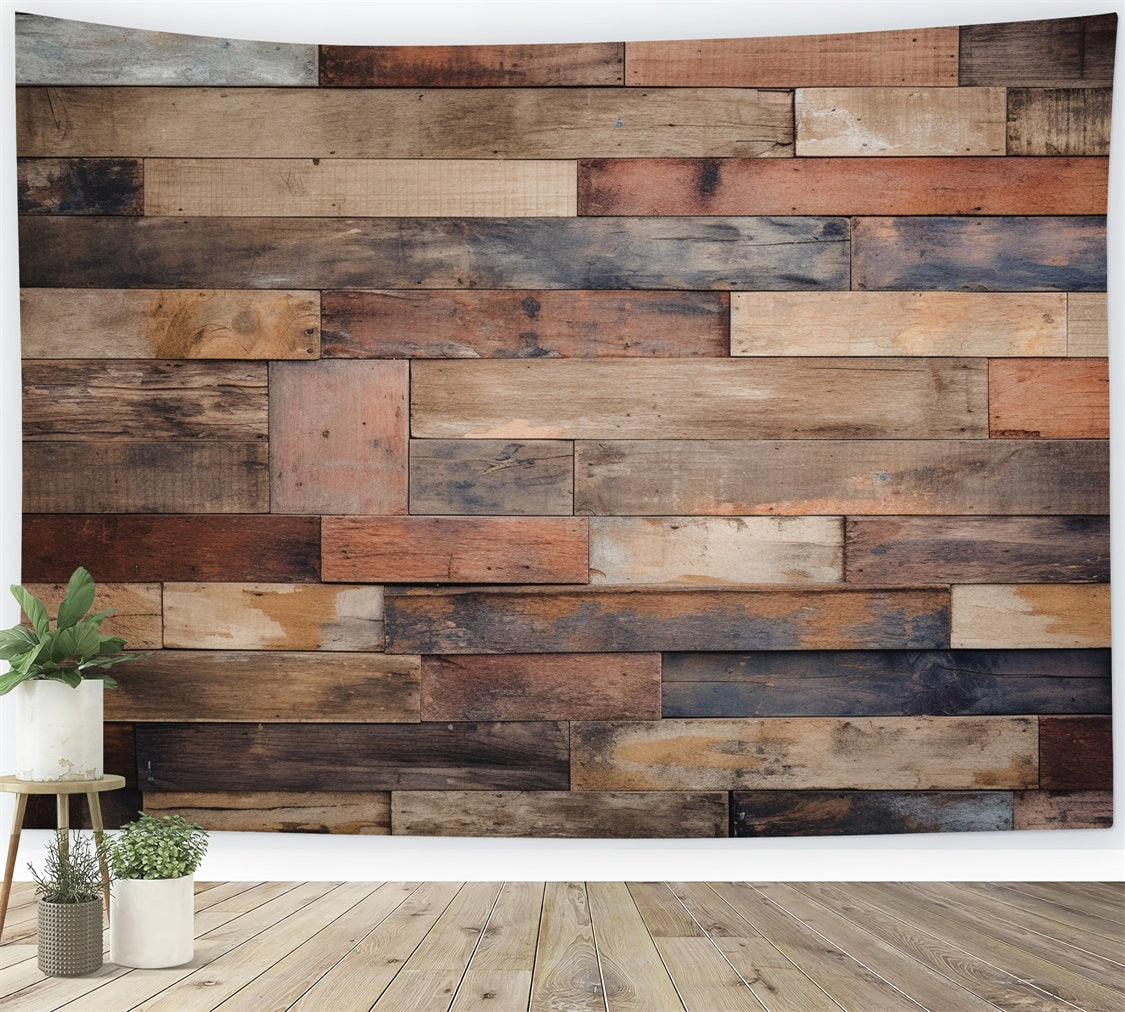 Wood Panel Backdrop Neutral Brown Backdrop GQ4-119