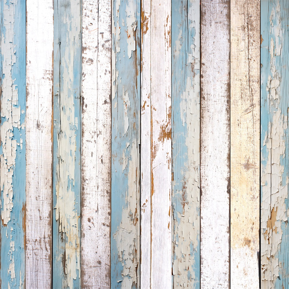 Wood Backdrops Blue White Peeling Backdrop GQ4-121