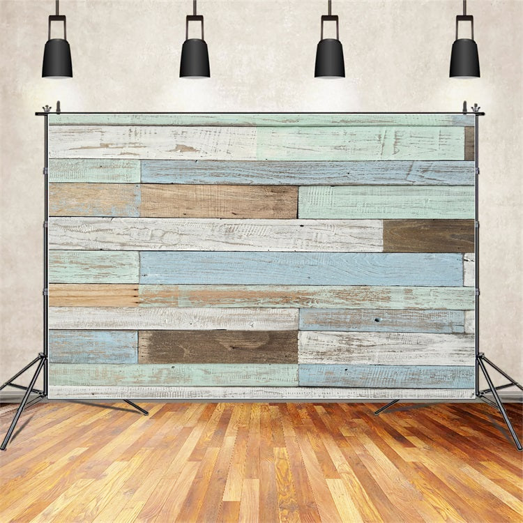 Rustic Wood Backdrop Ocean Inspired Backdrop GQ4-123