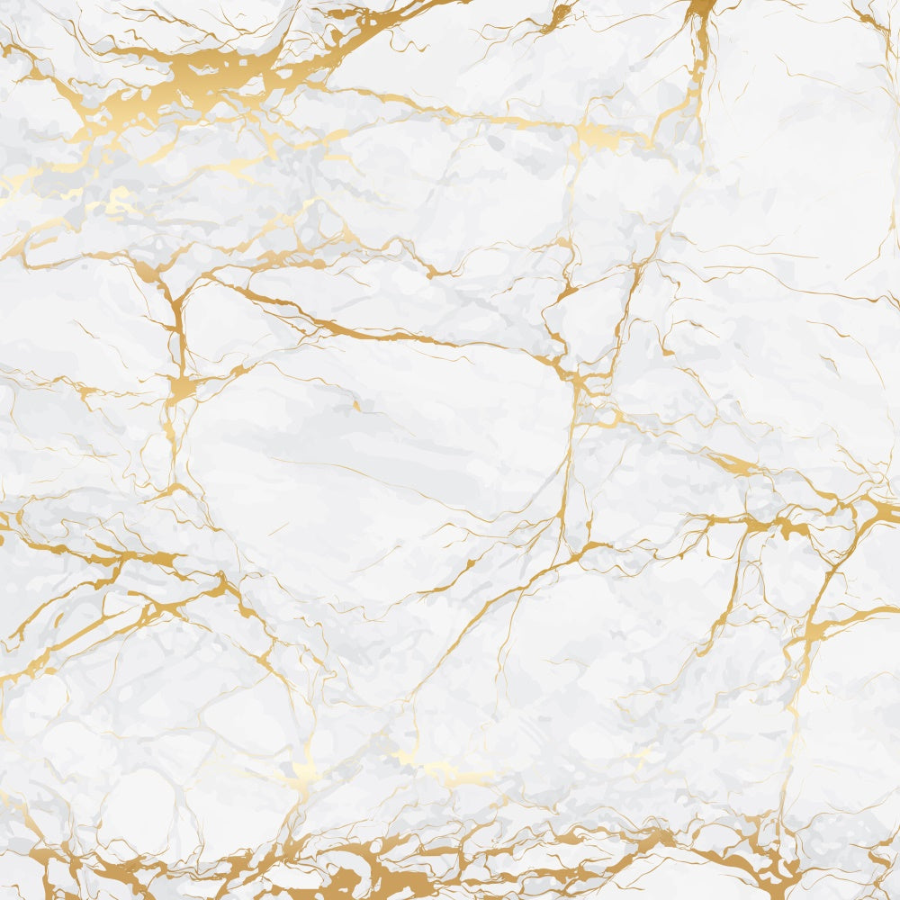 Marble Photography Backdrop White Marble Gold Crack Backdrop GQ4-145