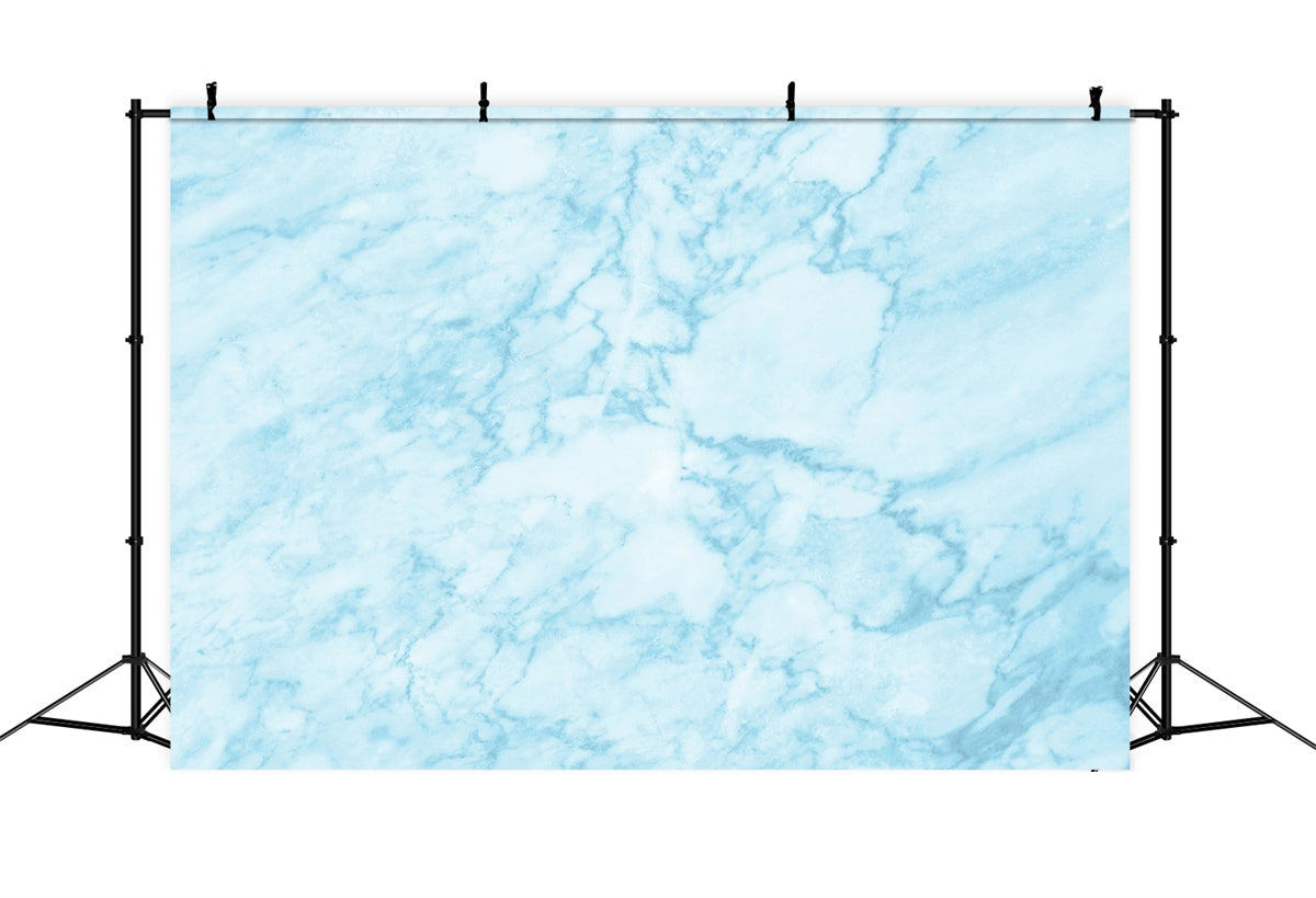 Blue Marble Backdrop Ice Blue Dreamy Pattern Backdrop GQ4-156