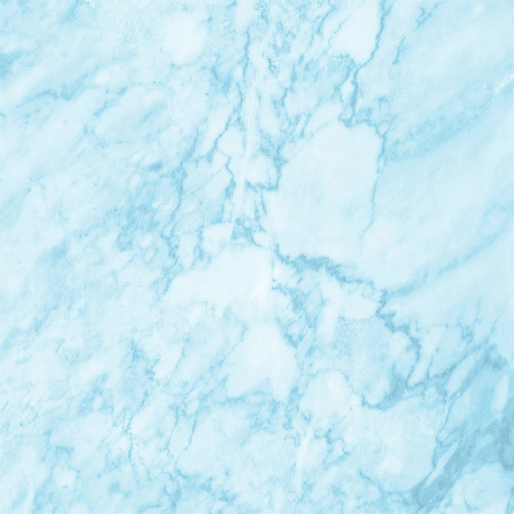 Blue Marble Backdrop Ice Blue Dreamy Pattern Backdrop GQ4-156