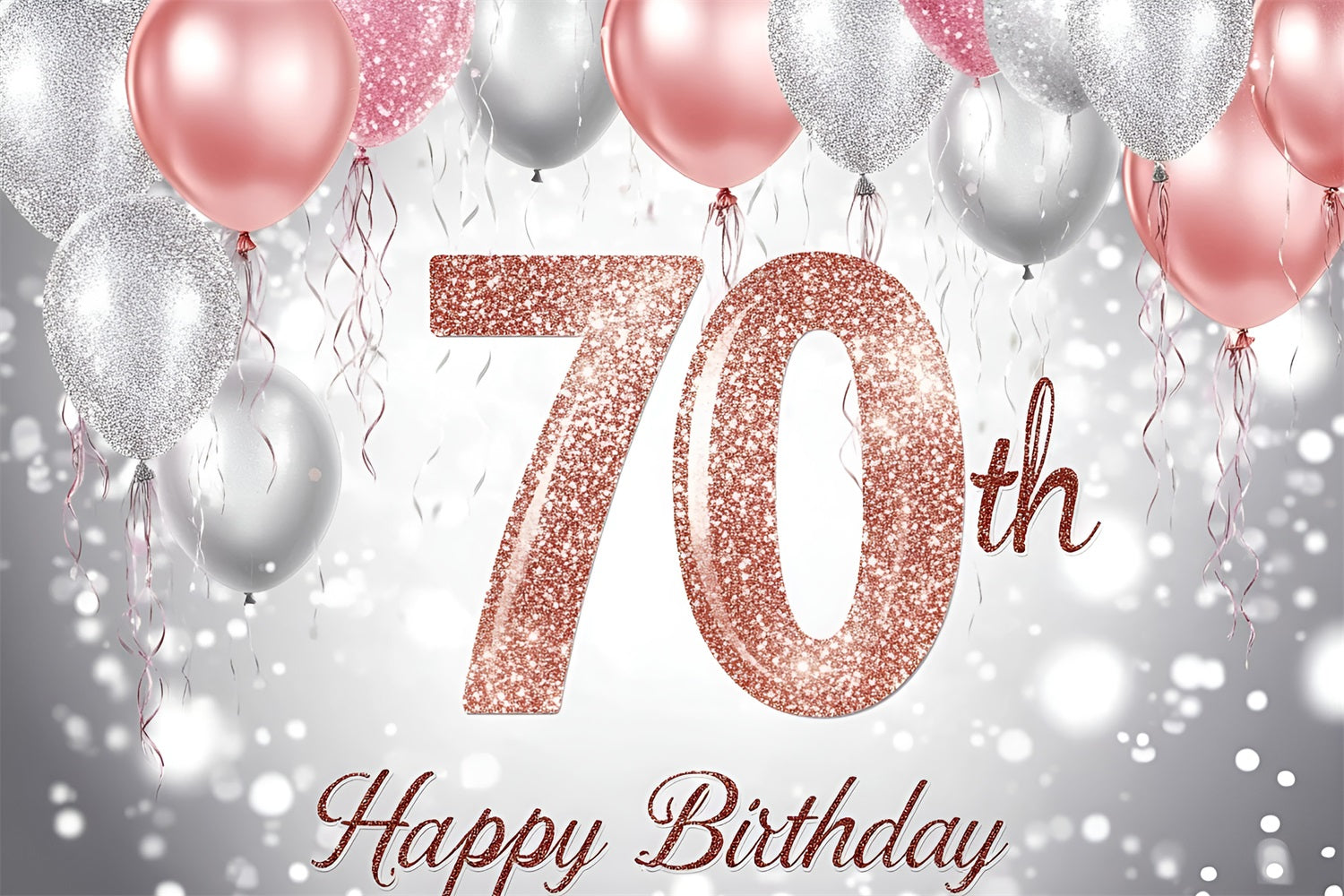 Backdrop Ideas For Birthday Balloons 70th Personalised Backdrop GQ4-4