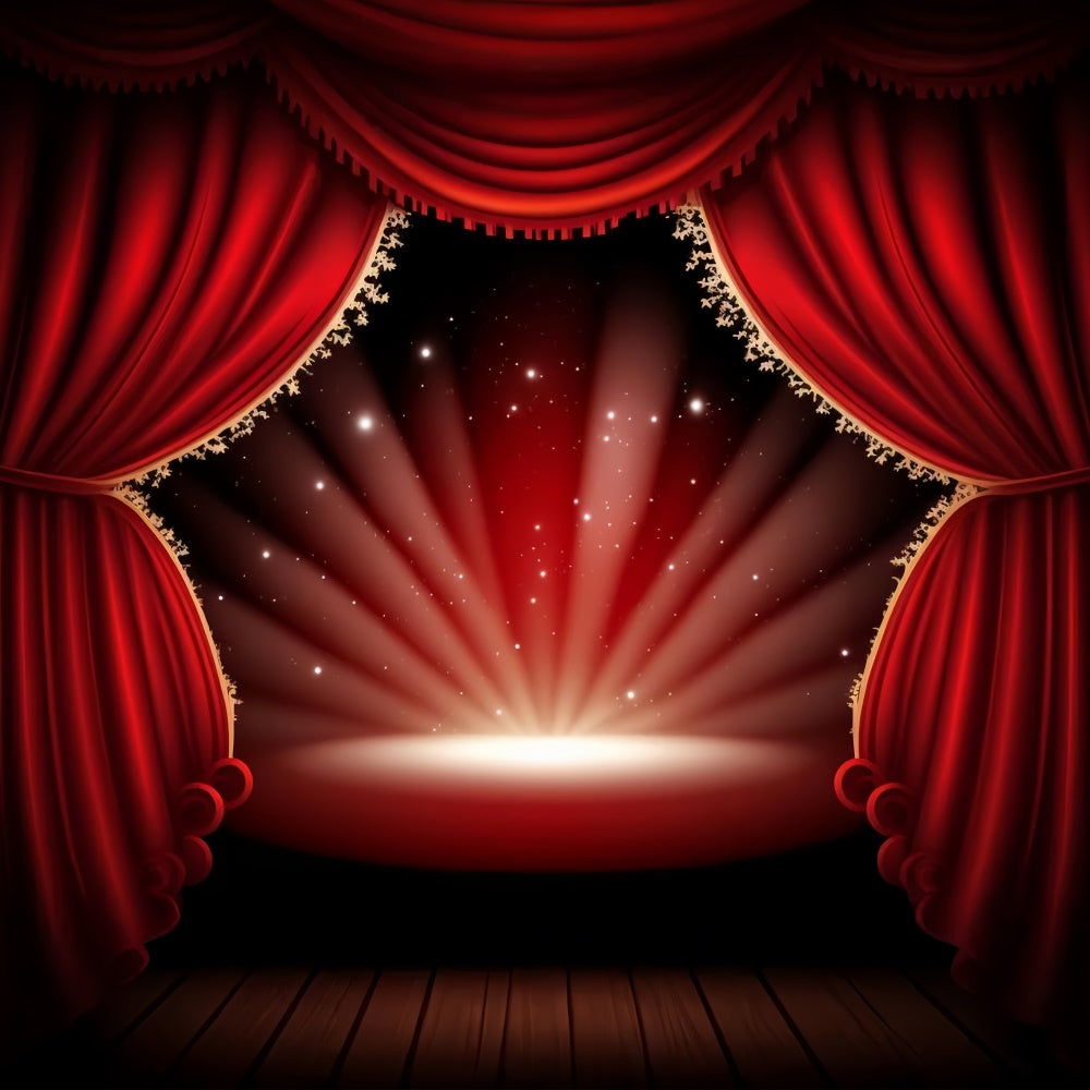 Backdrop Red Carpet Shimmering Lights Stage Backdrop GQ4-87