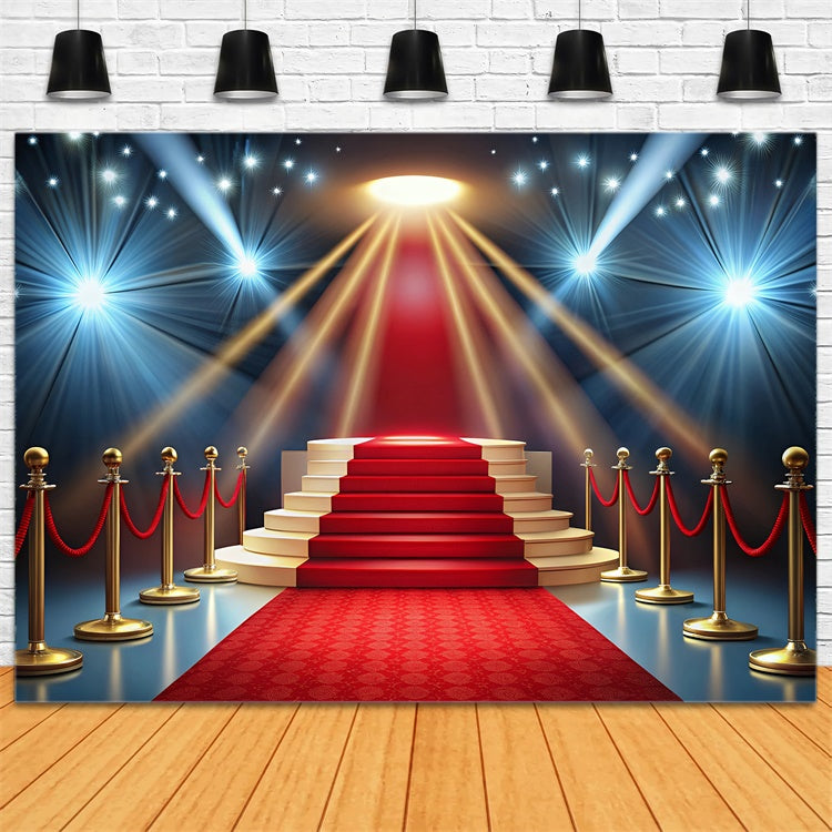 Red Carpet Backdrops Stage Celebration Lights Backdrop GQ4-95