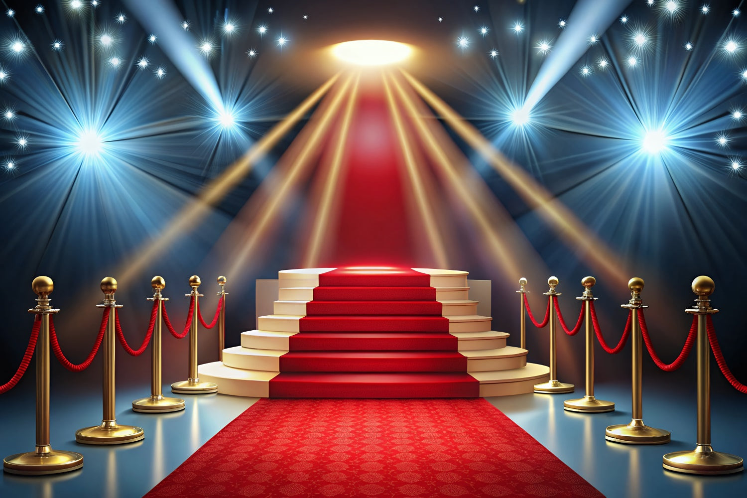 Red Carpet Backdrops Stage Celebration Lights Backdrop GQ4-95