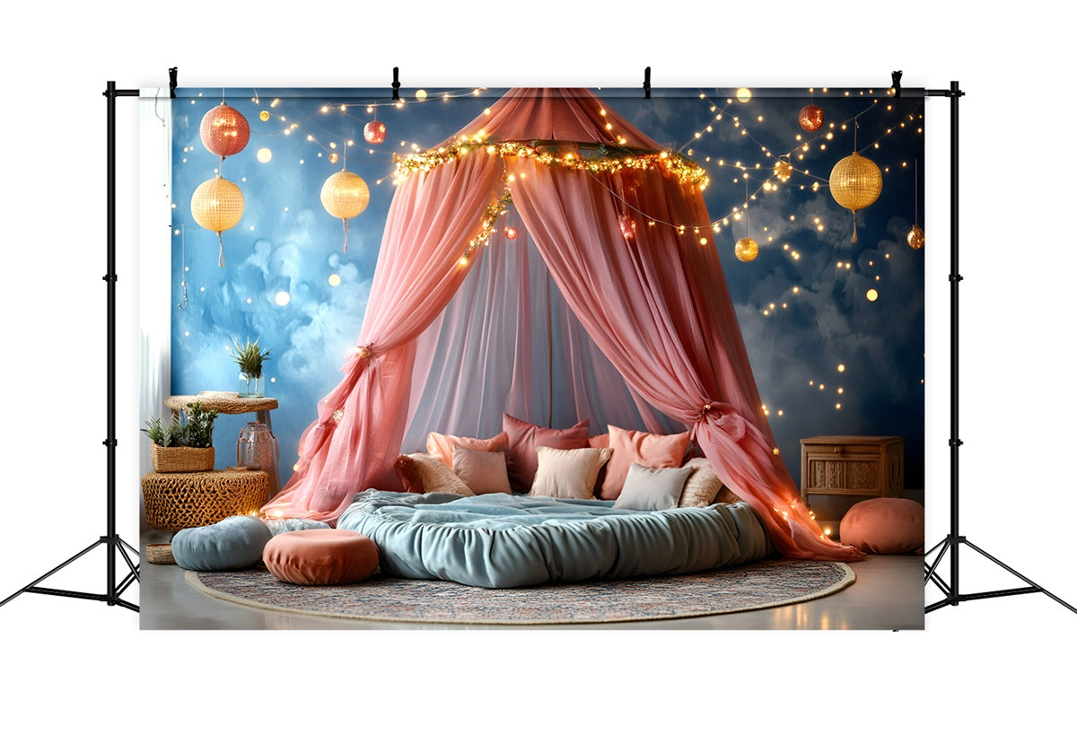 Carnival Theme Backdrop Glowing Canopy Cloud Room Backdrop GQ5-133