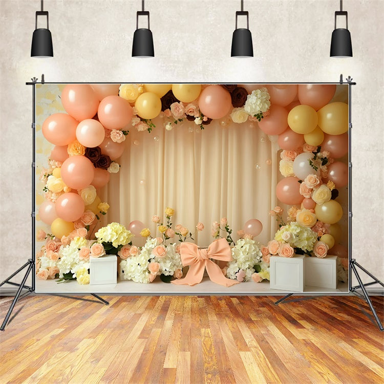 Newborn Photography Backdrops Pastel Flower Arch Backdrop GQ5-155