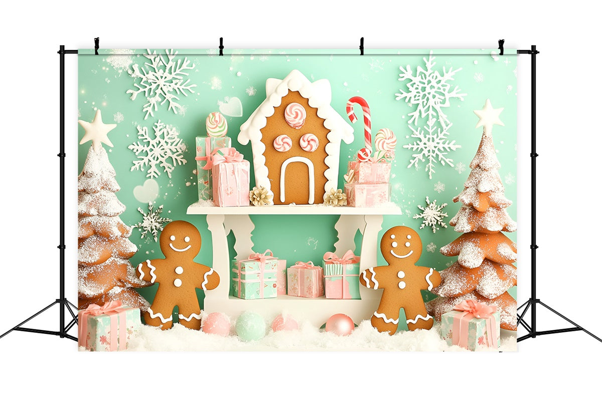 Newborn Photography Backdrops Christmas Candy Shop Backdrop GQ5-167