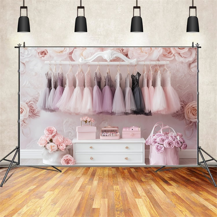 Photography Backdrops For Kids Ballet Closet Dreams Backdrop GQ5-168