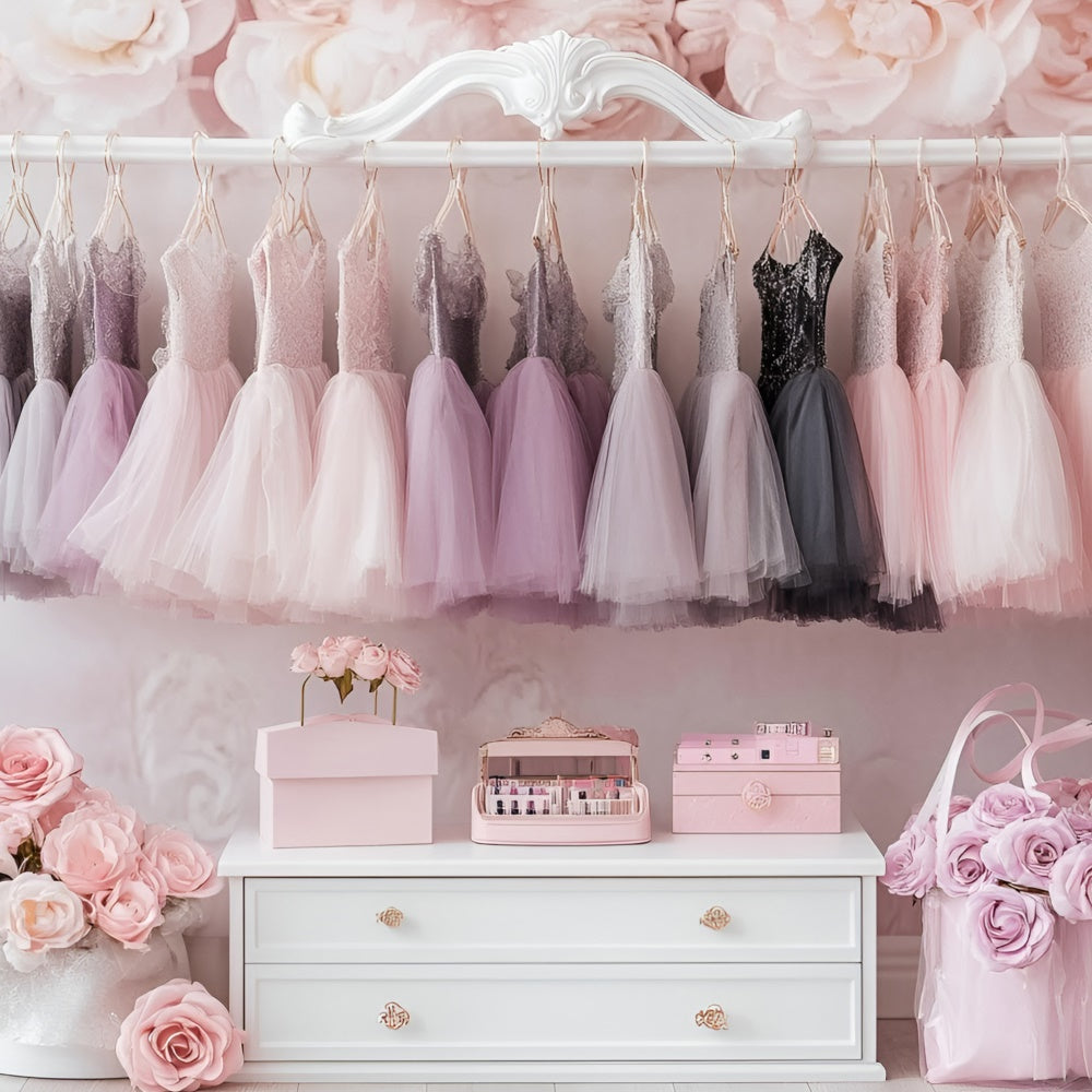 Photography Backdrops For Kids Ballet Closet Dreams Backdrop GQ5-168