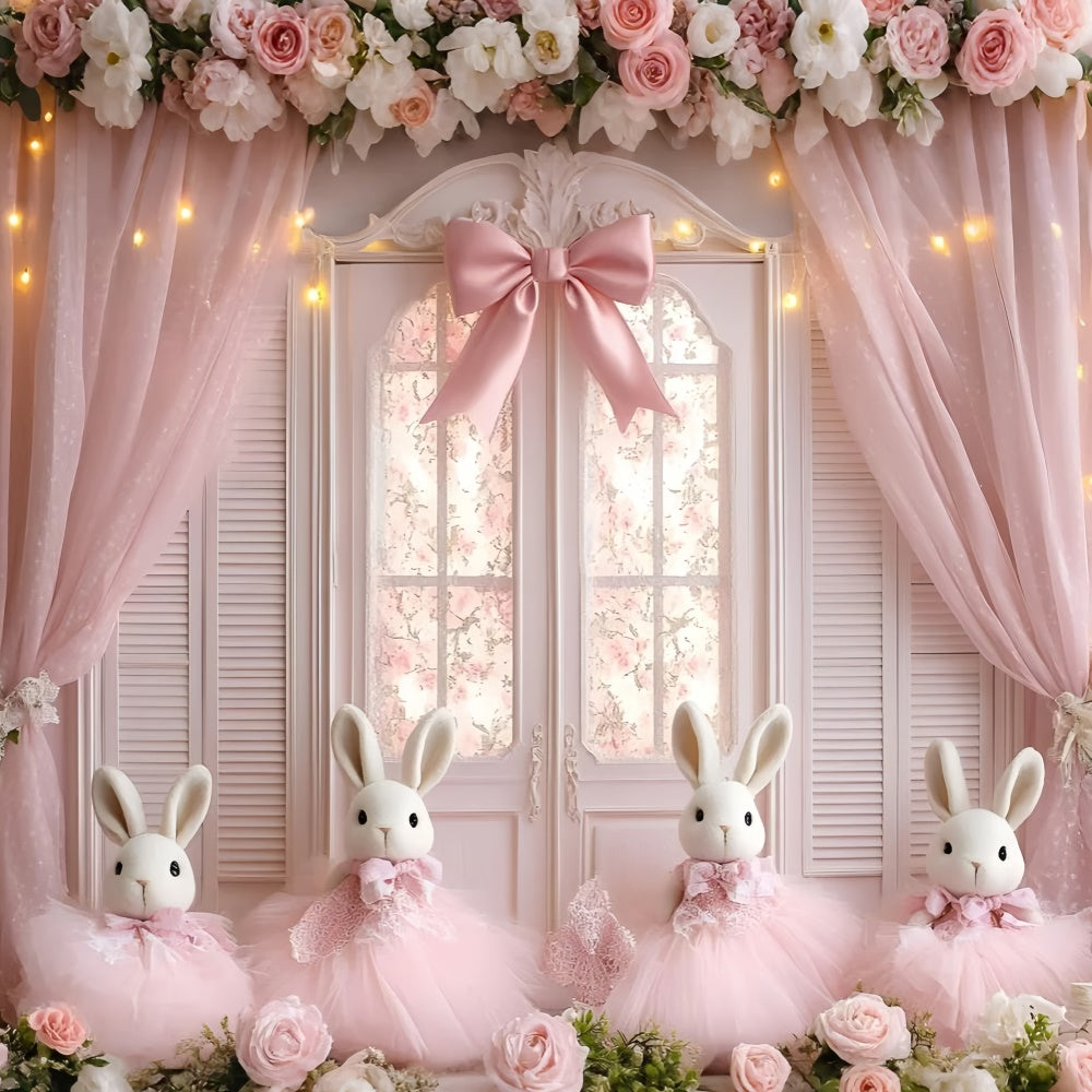 Newborn Photoshoot Backdrop Rosy Rabbit Princess Backdrop GQ5-175