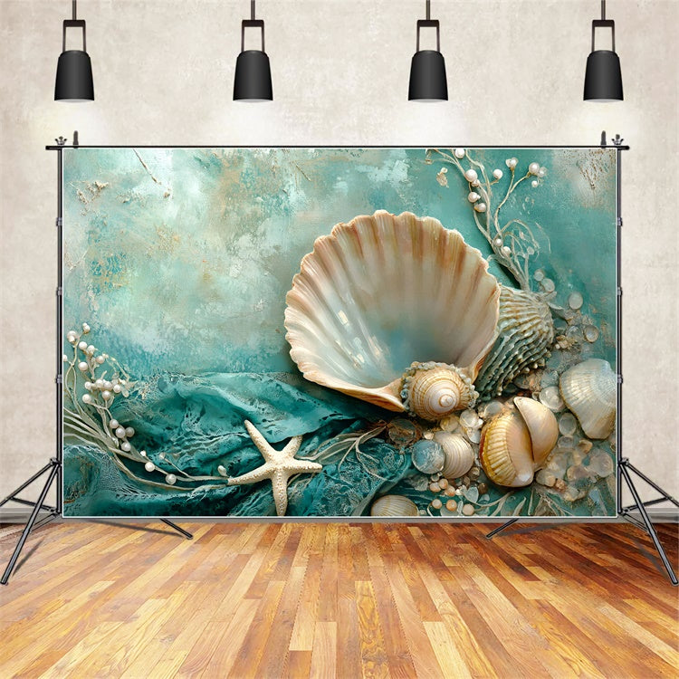 Kids Photo Backdrop Ocean Shell Fantasy Backdrop GQ5-205