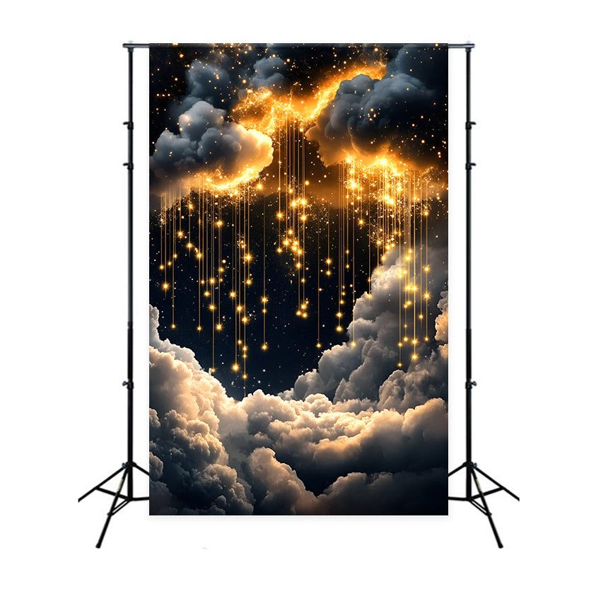 Starry Backdrop Dark Sky Sparkle Cloud Backdrop GQ5-64