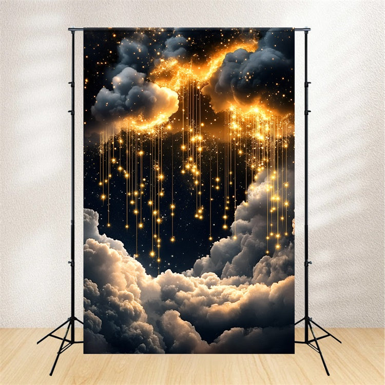 Starry Backdrop Dark Sky Sparkle Cloud Backdrop GQ5-64