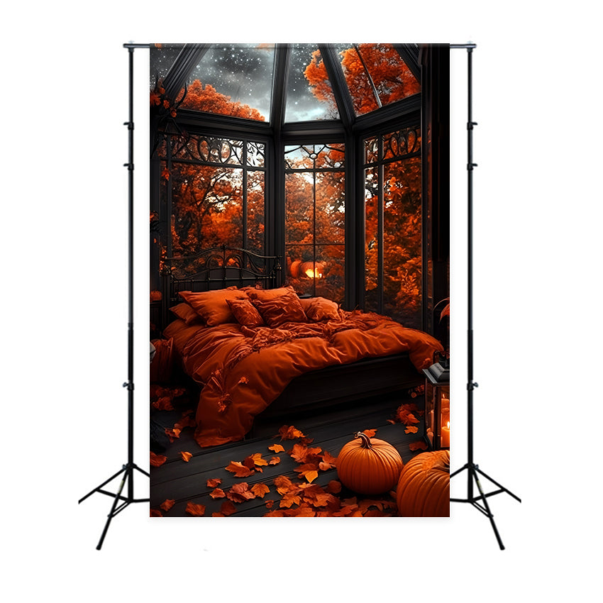 Autumn Backdrop Bedroom Glass Ceiling Stars Backdrop GQ5-88