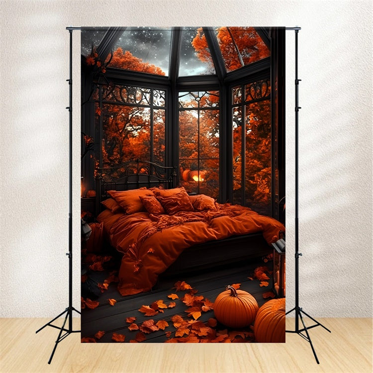 Autumn Backdrop Bedroom Glass Ceiling Stars Backdrop GQ5-88