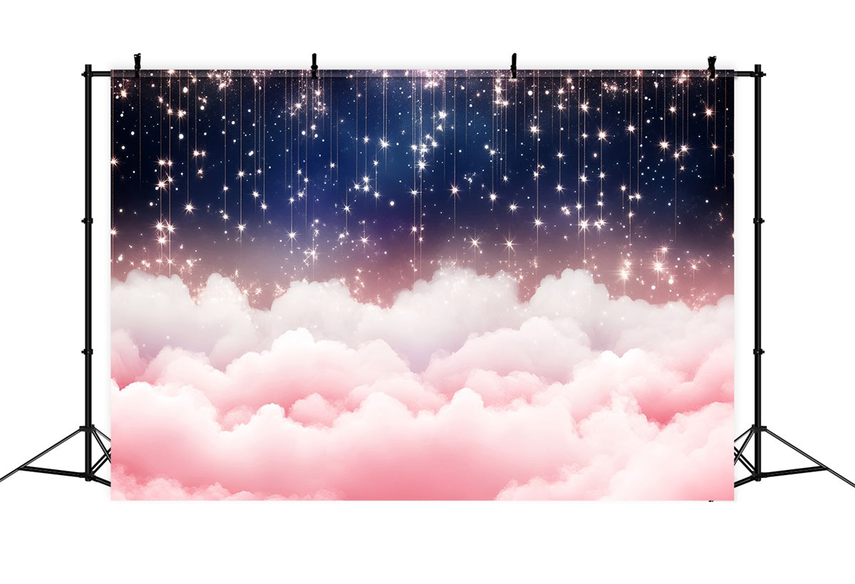 Clouds Photo Backdrop Sparkling Night Cloud Backdrop GQ57-117