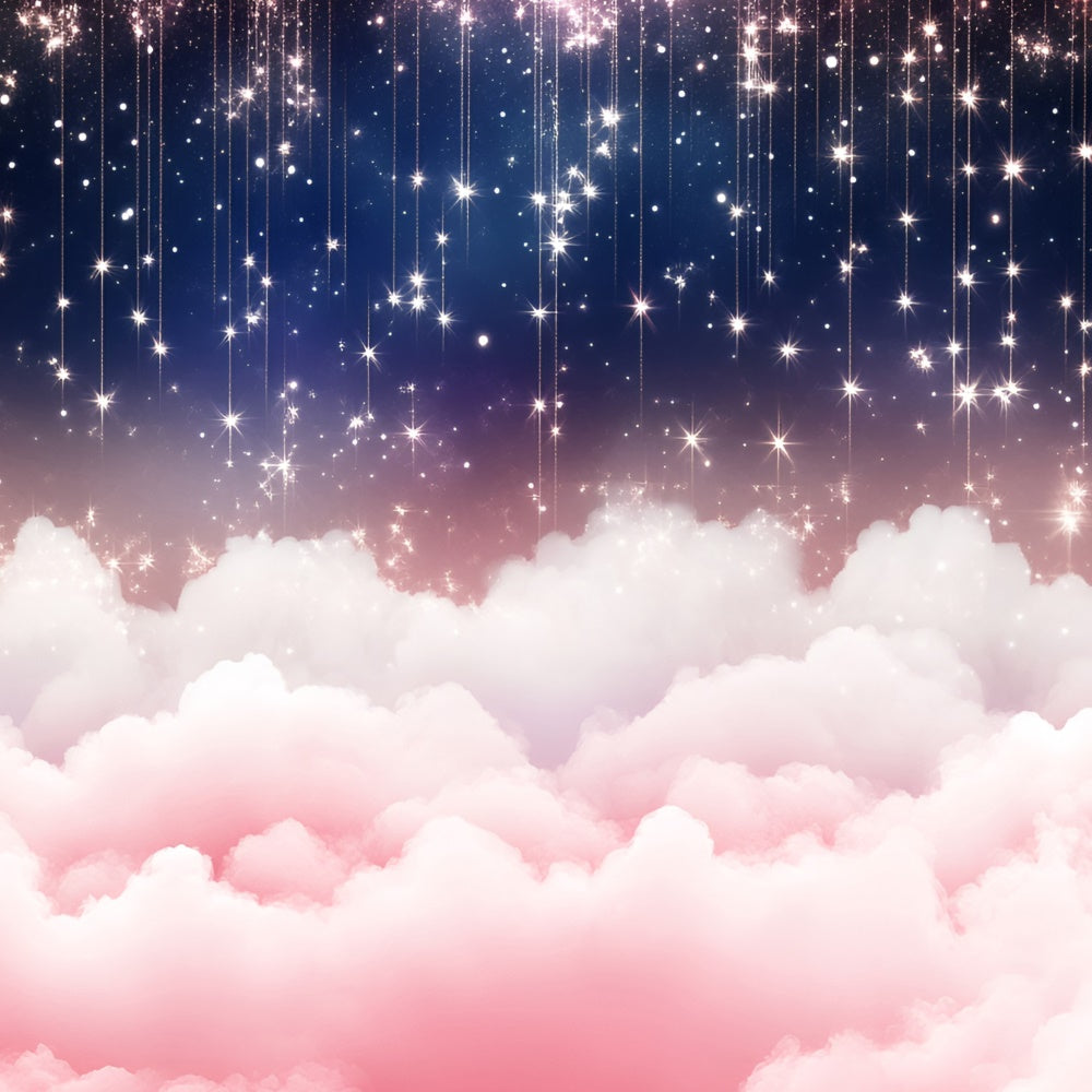 Clouds Photo Backdrop Sparkling Night Cloud Backdrop GQ57-117