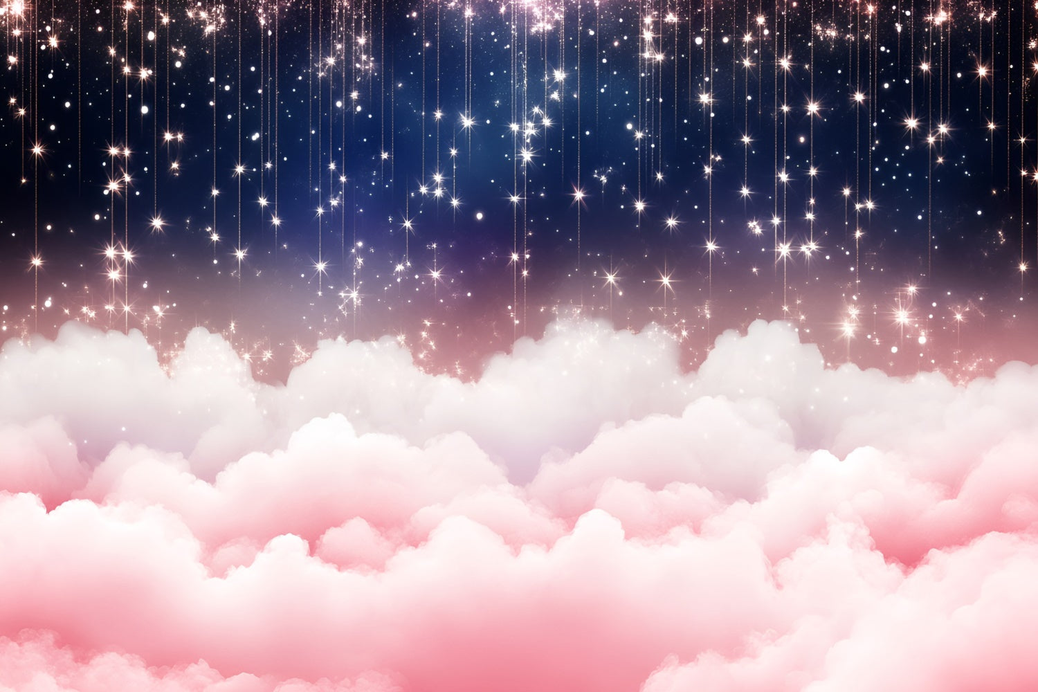Clouds Photo Backdrop Sparkling Night Cloud Backdrop GQ57-117
