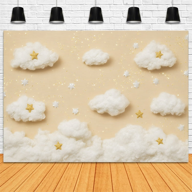 Clouds Photo Backdrop Sweet Star Cloud Backdrop GQ57-123
