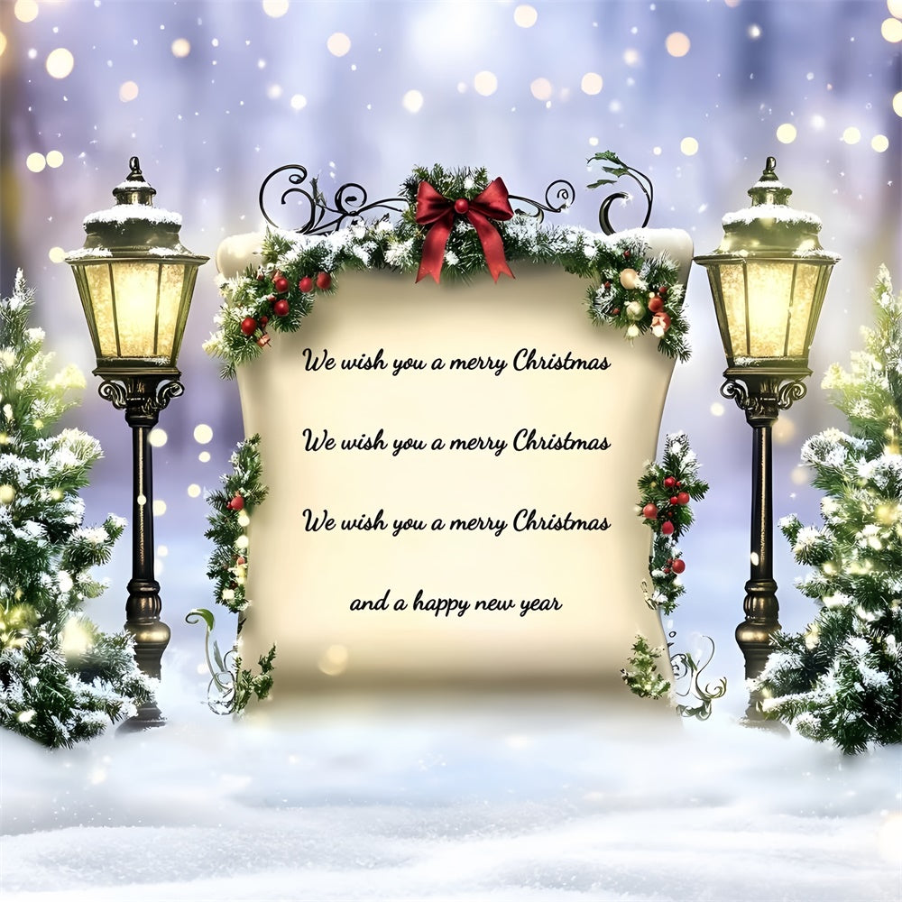 Christmas Backdrops Winter Blessings Banner Backdrop GQ57-14