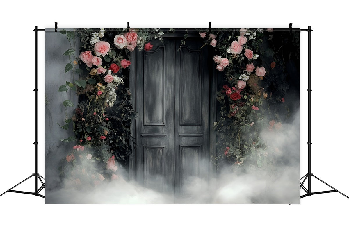 Artistic Backdrop Smoky Floral Muslin Photography Backdrops GQ57-200