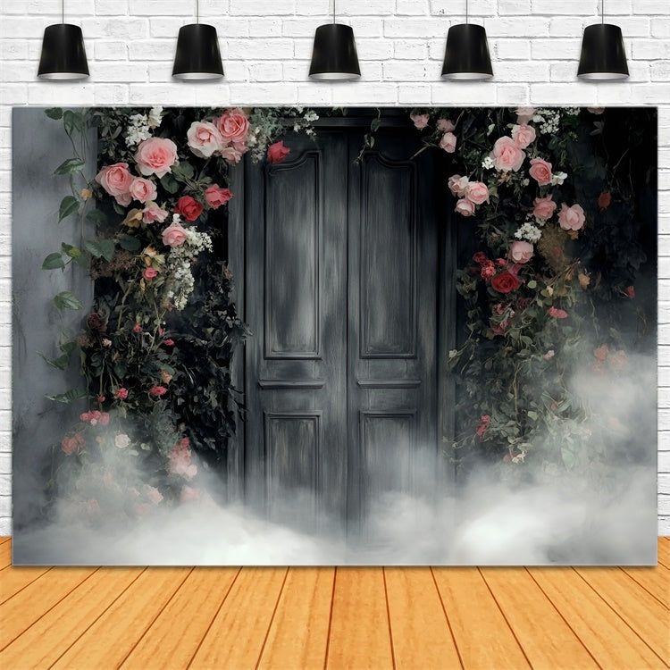 Artistic Backdrop Smoky Floral Muslin Photography Backdrops GQ57-200