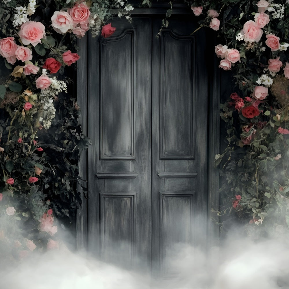 Artistic Backdrop Smoky Floral Muslin Photography Backdrops GQ57-200
