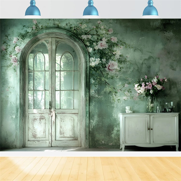 Fabric Backdrops Soft Floral Interior Artistic Backdrop GQ57-204