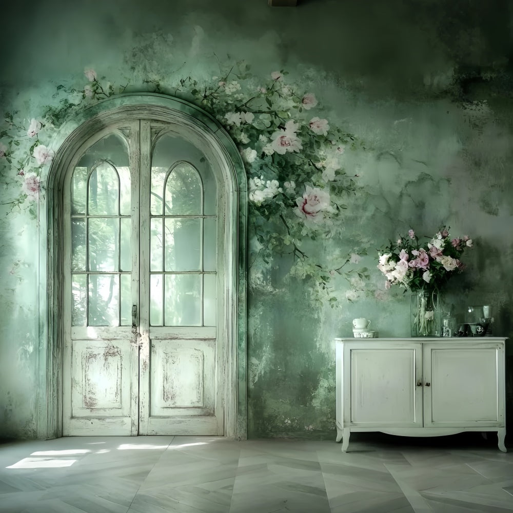 Fabric Backdrops Soft Floral Interior Artistic Backdrop GQ57-204