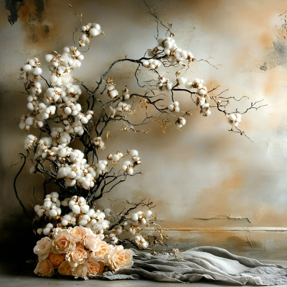 Fine Art Backdrop Cotton Blossom Serenity Cloth Backdrop GQ57-205