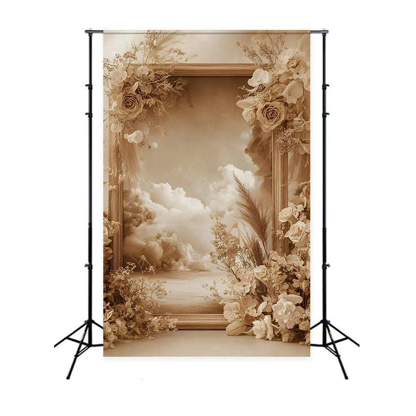 Bohemian Style Backdrop Serene Cloud Blossom Backdrop GQ57-218