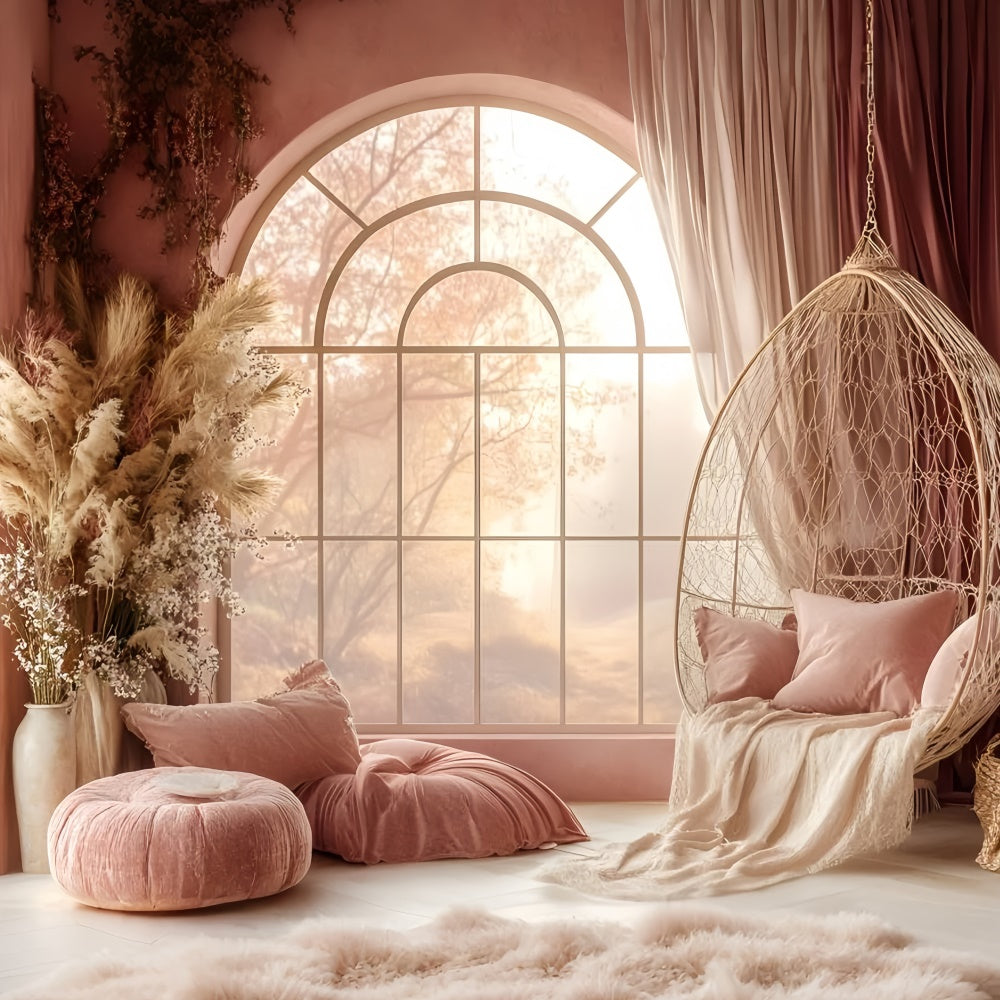Bohemian Backdrop Soft Pink Serenity Room Backdrop GQ57-233