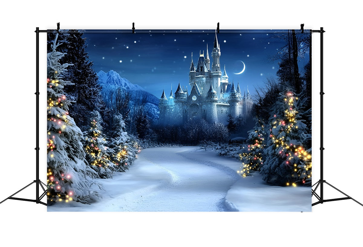 Christmas Backdrops Sale Starlit Holiday Palace Backdrop GQ57-24
