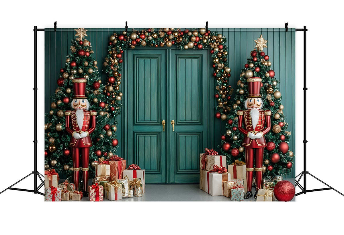 Christmas Backdrops Nutcracker Guarded Entrance Backdrop GQ57-29