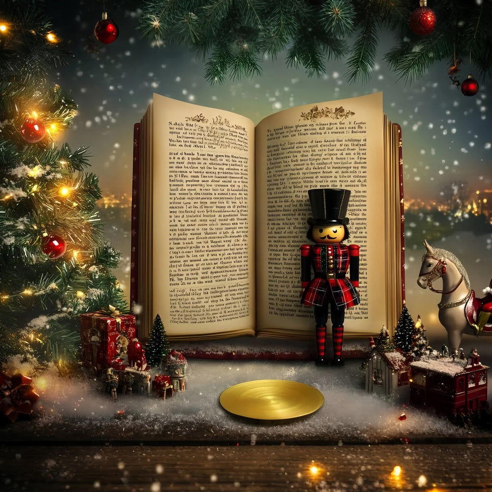 Christmas Backdrop Nutcracker Storybook Dreams Backdrop GQ57-30