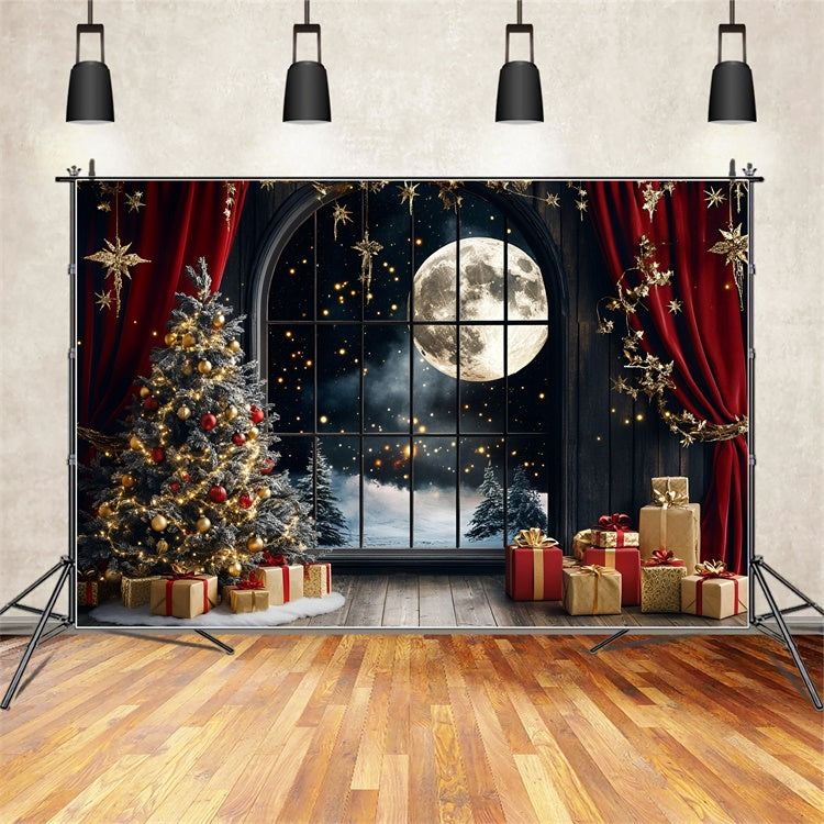 Christmas Photography Backdrops Silent Night Sparkle Backdrop GQ57-31