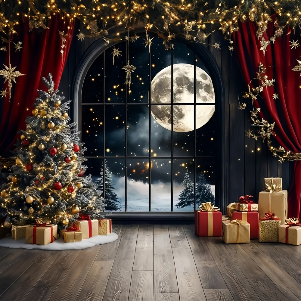Christmas Photography Backdrops Silent Night Sparkle Backdrop GQ57-31