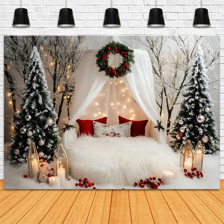 Christmas Backdrops For Photos Winter White Dreams Backdrop GQ57-41