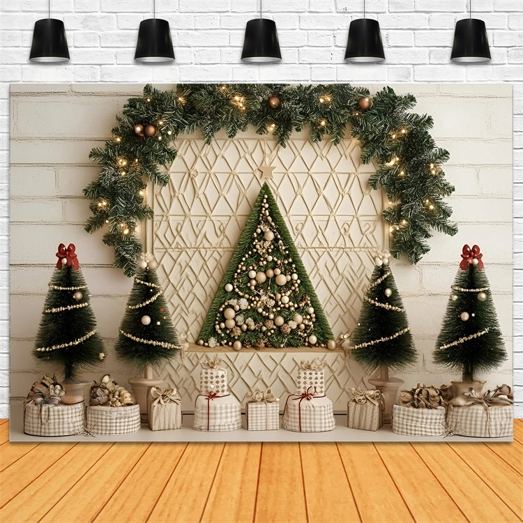 Christmas Backdrops Minimalist Holiday Wall Backdrop GQ57-5