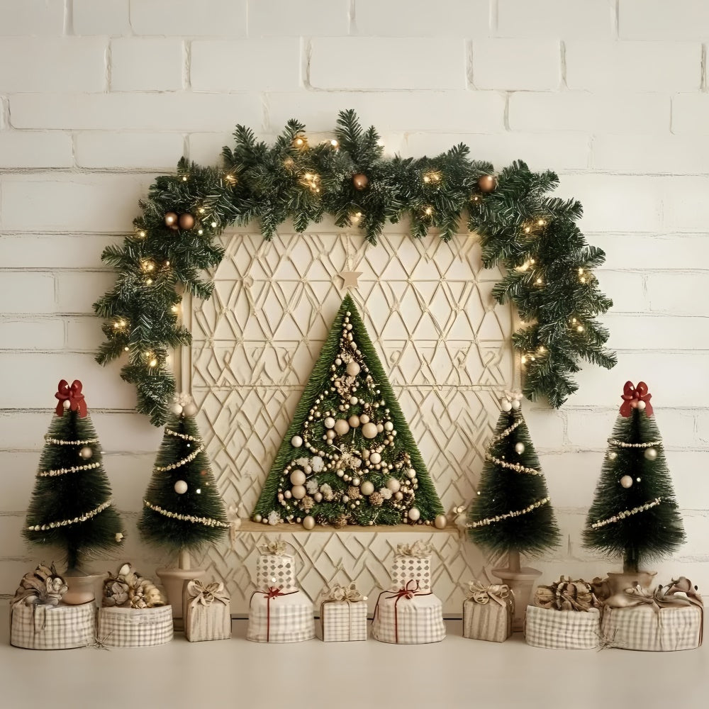 Christmas Backdrops Minimalist Holiday Wall Backdrop GQ57-5